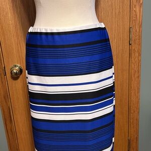 Olivia & Martin Striped Skirt Woman’s Size‎ Medium Pencil Skirt working girl